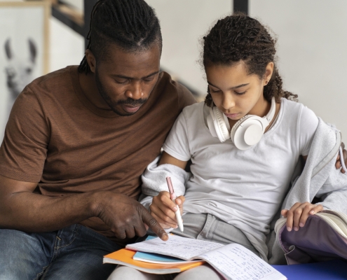 girl-finishing-her-homework-school